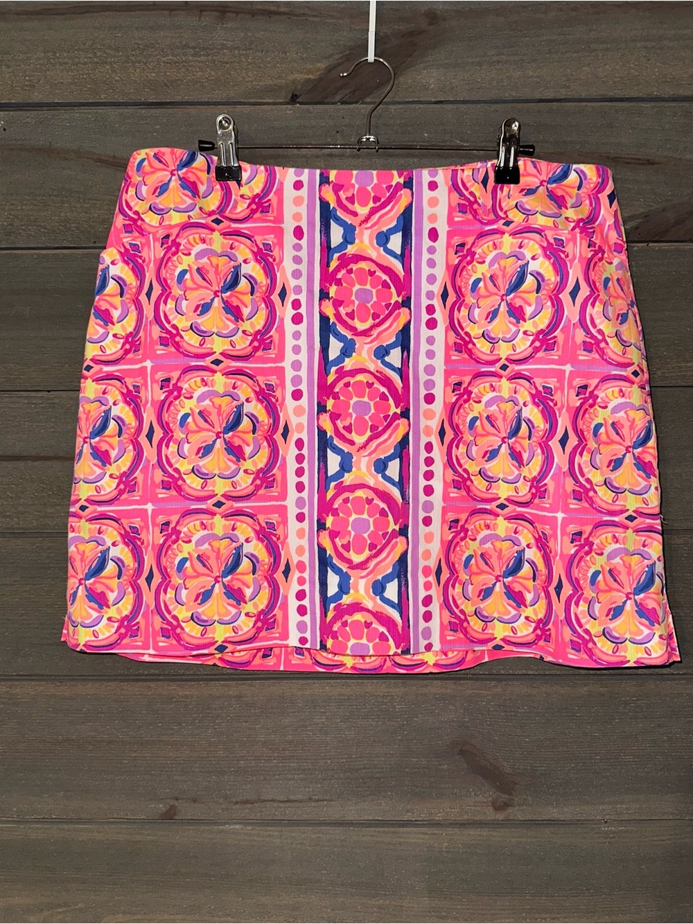 LILLY PULITZER Vibrant Pink Printed Mini Skirt